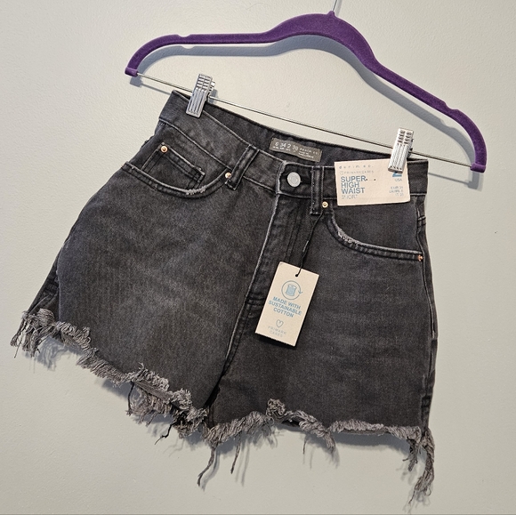 Primark Pants - Primark Black Super High Waist Jean Shorts